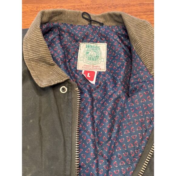 Large Vintage Hoggs Of Fife Waxed Canvas Hunting Vest Scottish - Picture 2 of 9